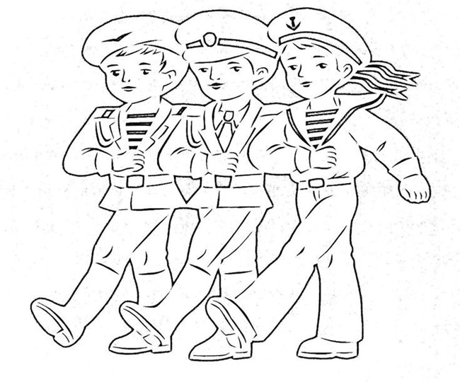 Tranh tô màu chú bộ đội hải quân cực ngầu 3