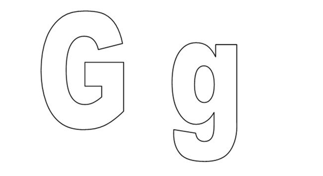 tô màu chữ g