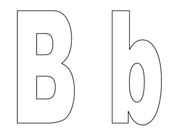 tô màu chữ  b