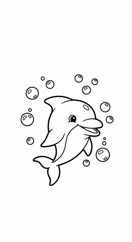 Tranh tô màu cá mập, Baby Shark cute 4
