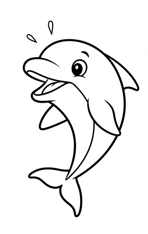 Tranh tô màu cá mập, Baby Shark cute 6