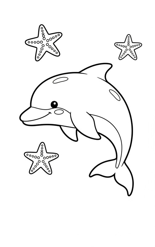 Tranh tô màu cá mập, Baby Shark cute 7