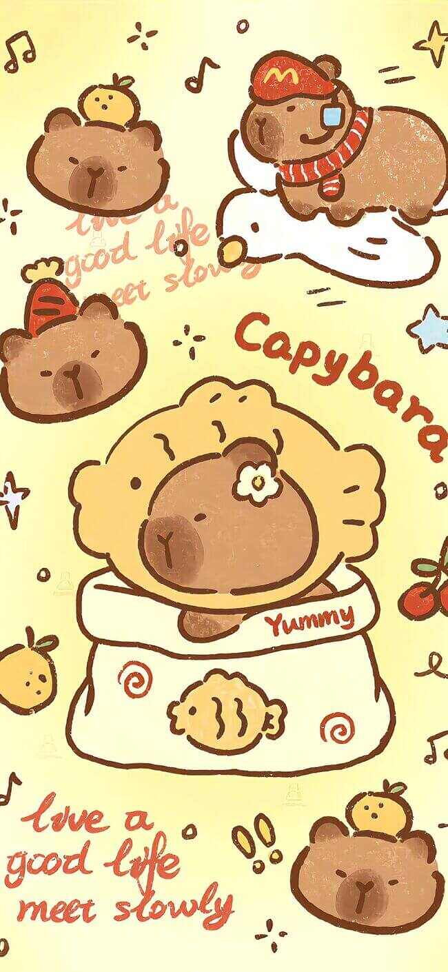 Một số ảnh capybara dễ thương, cute làm hình nền 1