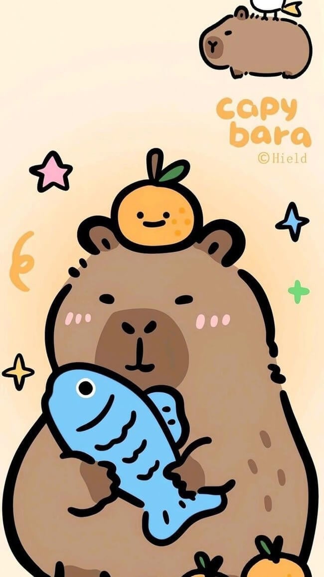 Một số ảnh capybara dễ thương, cute làm hình nền 3