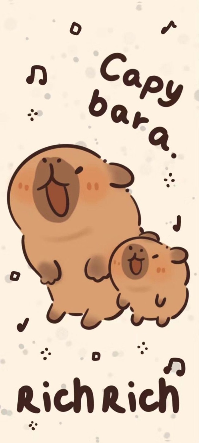 Một số ảnh capybara dễ thương, cute làm hình nền 10