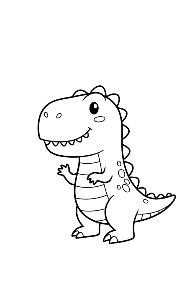 Tranh tô màu khủng long bạo chúa T-Rex 7