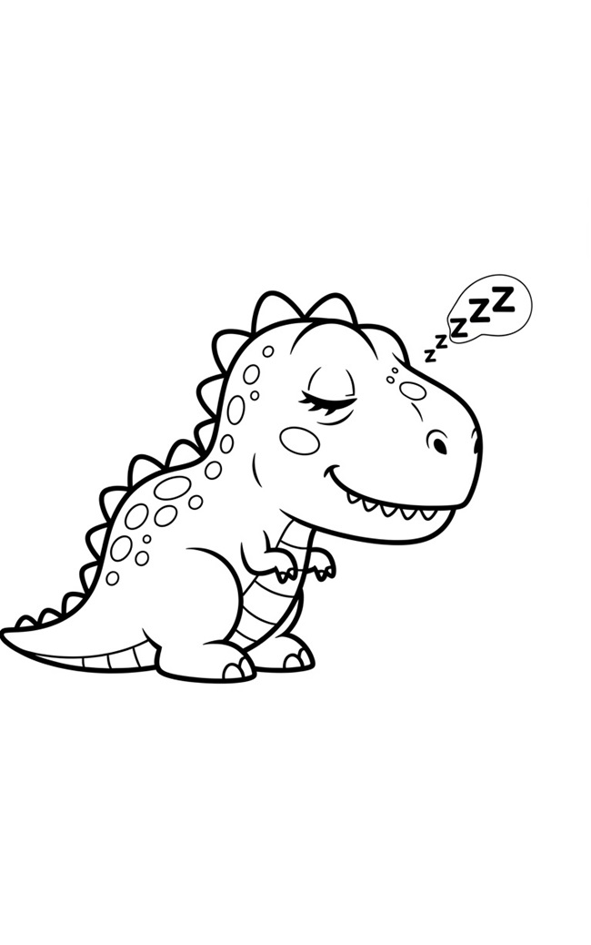 Tranh tô màu khủng long bạo chúa T-Rex 8