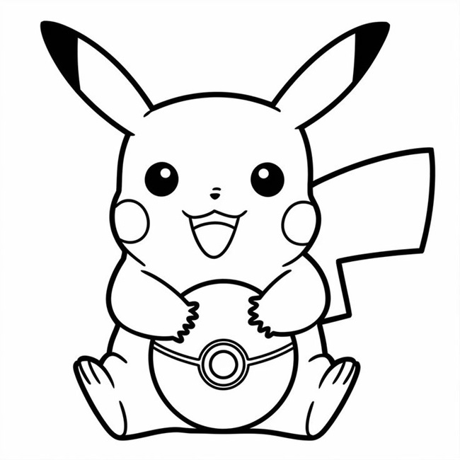 Tranh tô màu Pokemon cute cho bé 3 - 5 tuổi