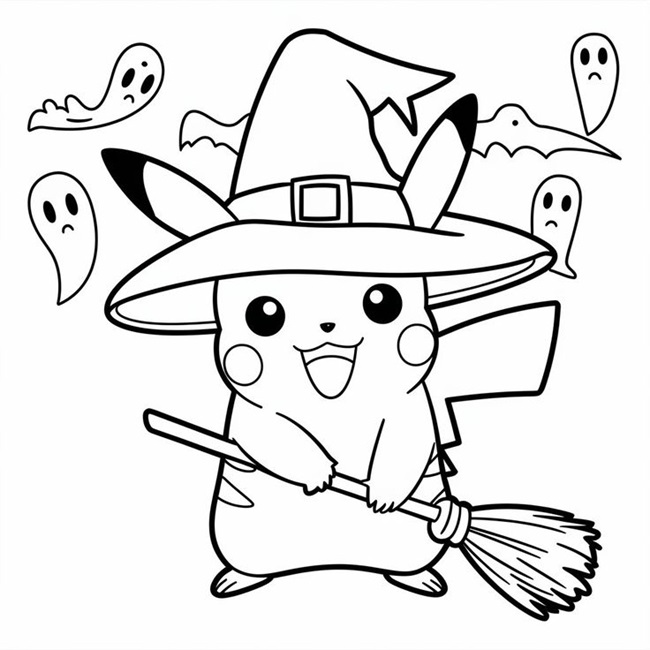 Tranh tô màu Pokemon cute cho bé 3 - 5 tuổi 2