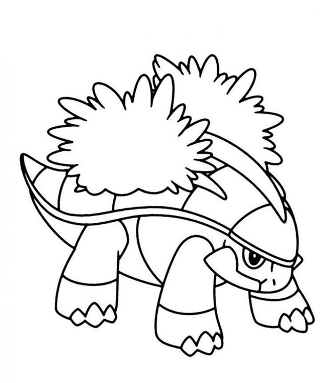 Tranh tô màu Pokemon hệ nước 1