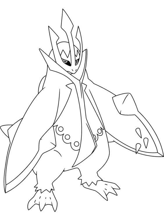 Tranh tô màu Pokemon hệ nước 3
