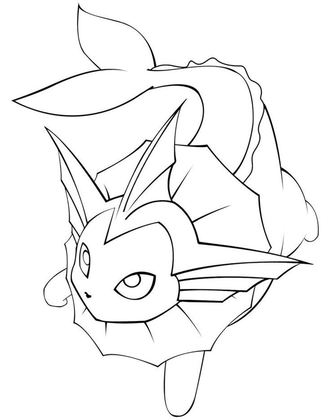 Tranh tô màu Pokemon hệ nước 4