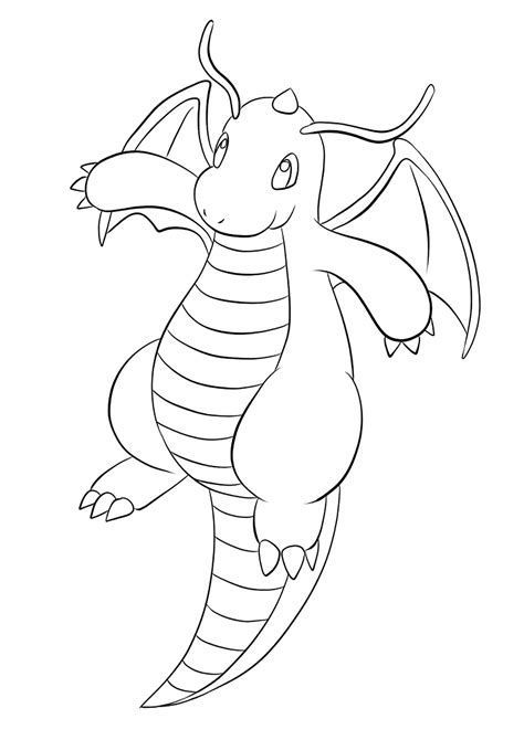 Tranh tô màu Pokemon hệ rồng 2