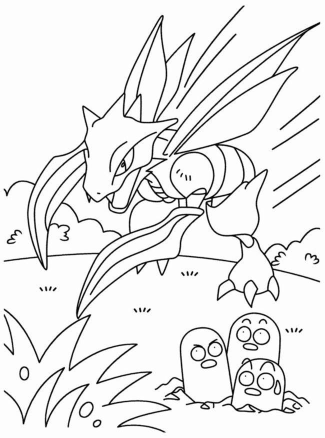 Tranh tô màu Pokemon hệ rồng 3
