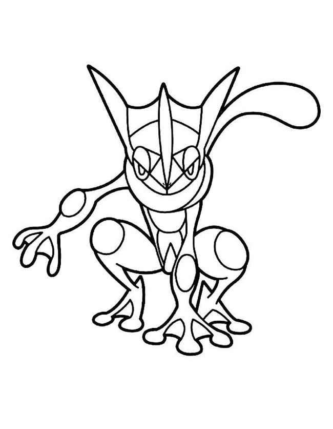 Tranh tô màu Pokemon Gekkouga 4