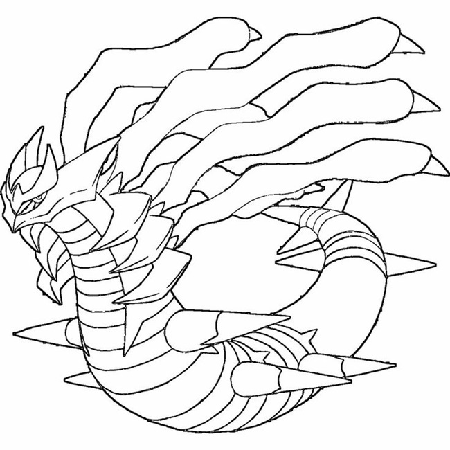 Tranh tô màu Pokemon Mega 4