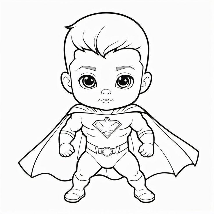 Tranh tô màu siêu nhân superman 2