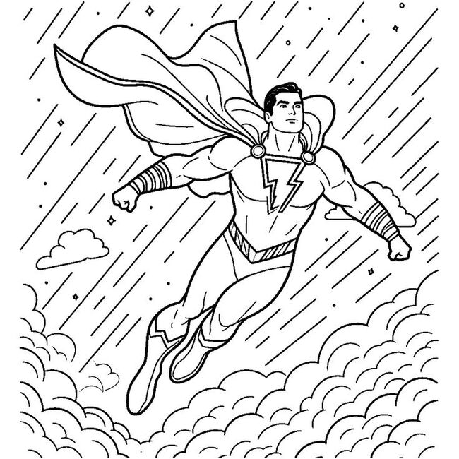 Tranh tô màu siêu nhân superman 8