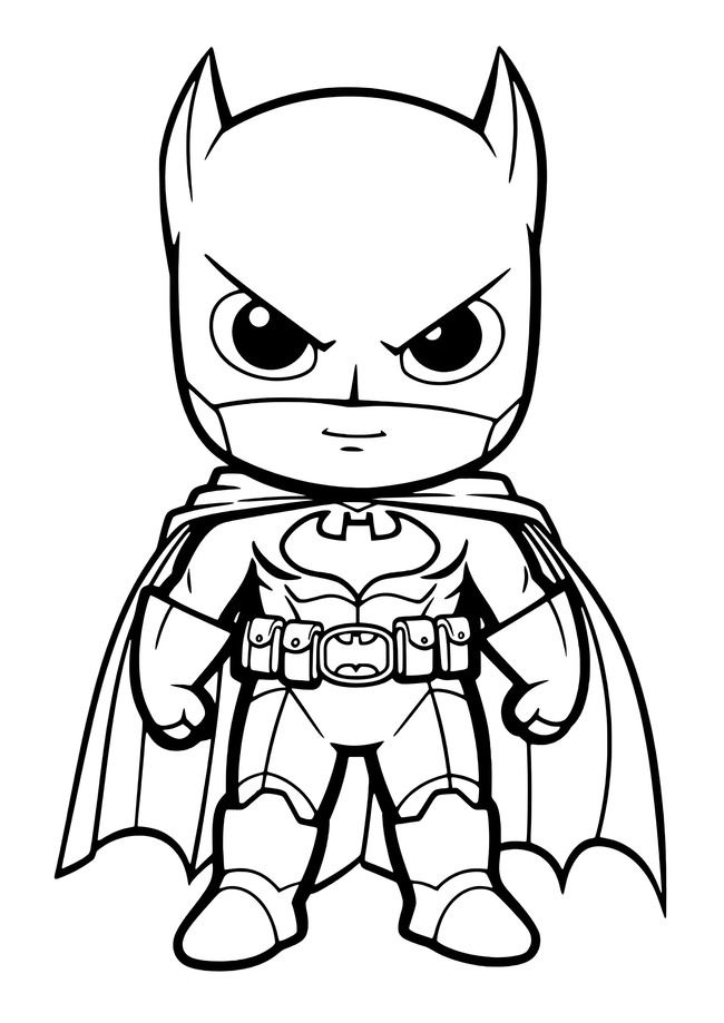 Tranh tô màu siêu nhân batman 1