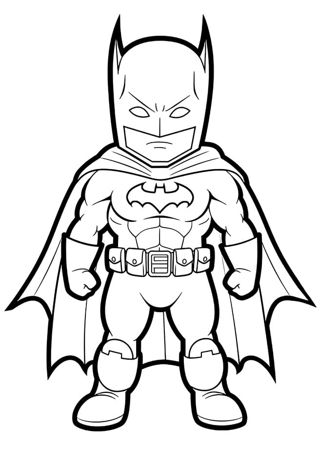 Tranh tô màu siêu nhân batman 2