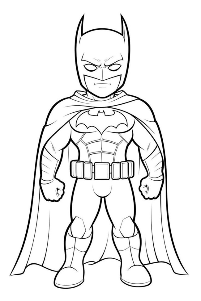 Tranh tô màu siêu nhân batman 5