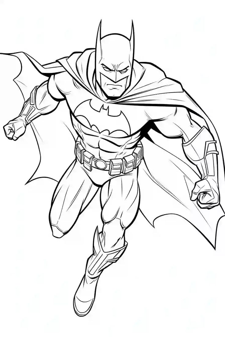 Tranh tô màu siêu nhân batman 7