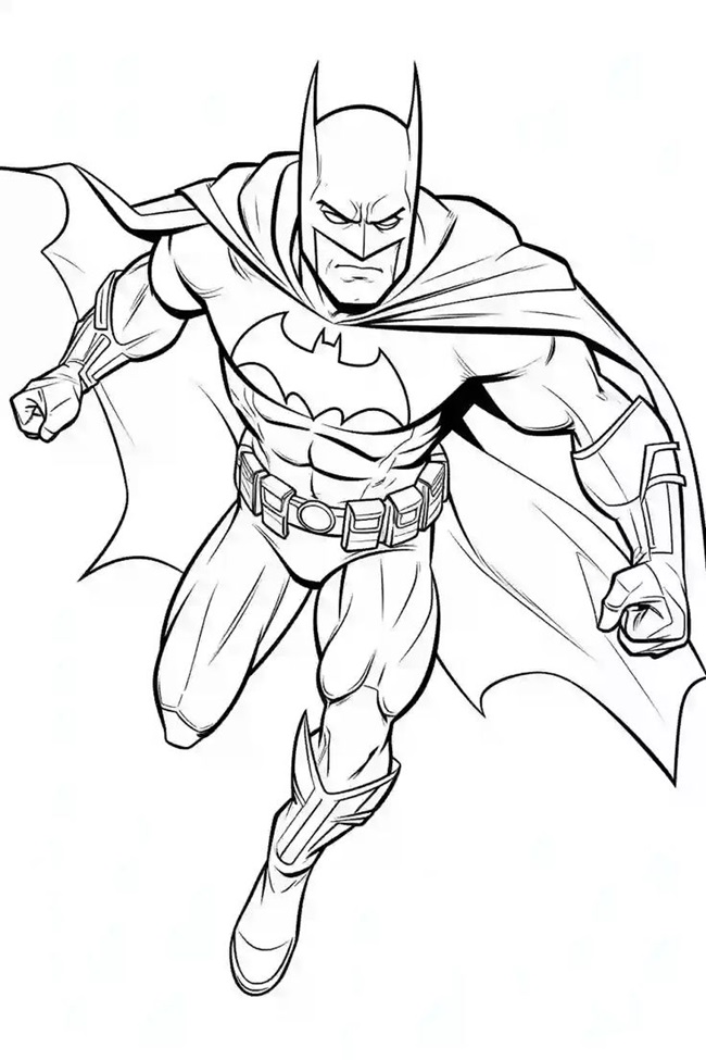 Tranh tô màu siêu nhân batman 7