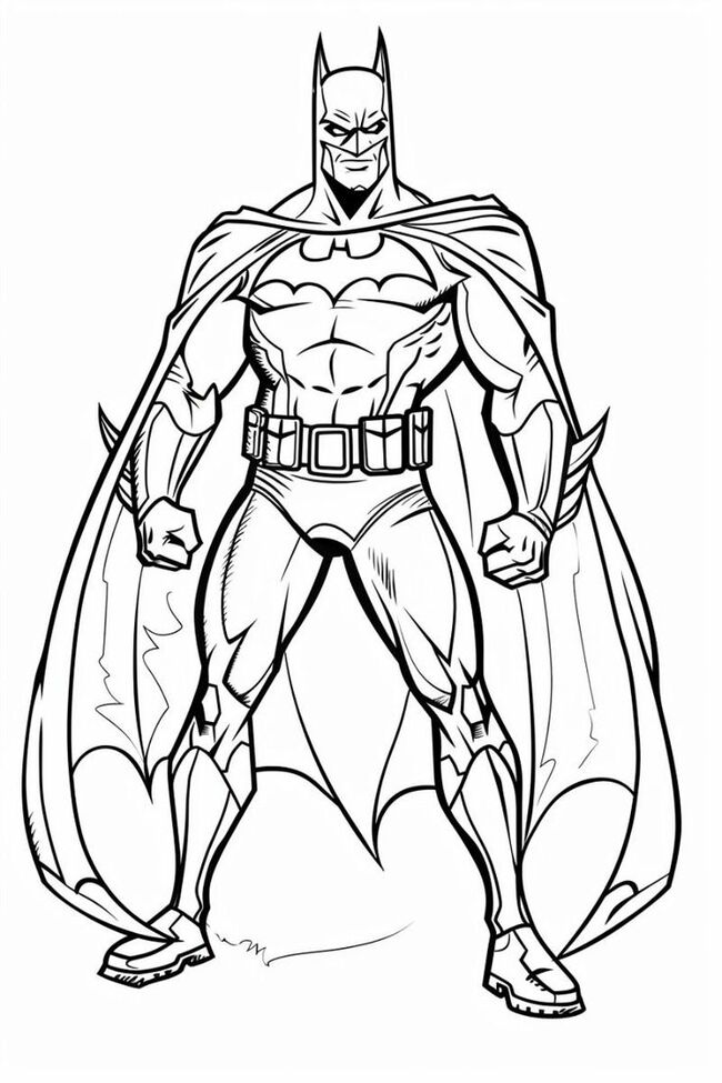 Tranh tô màu siêu nhân batman 8