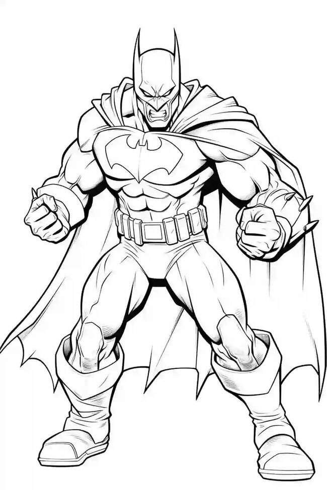 Tranh tô màu siêu nhân batman 9