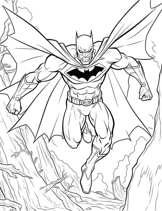 Tranh tô màu siêu nhân batman 10