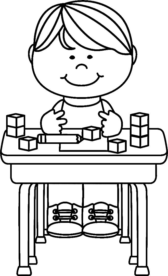 Tranh tô màu bé học mầm non 8