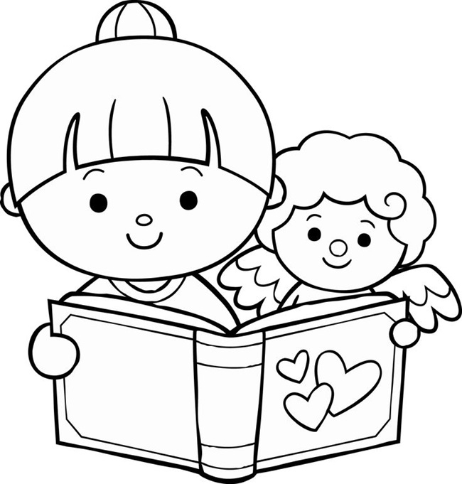 Tranh tô màu bé học mầm non 9