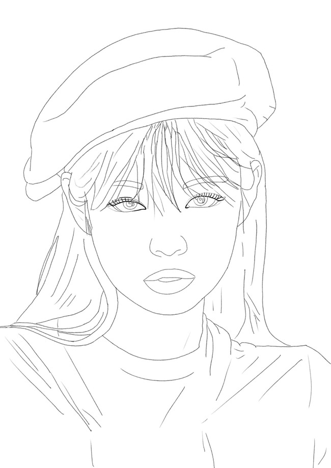 Tranh tô màu Blackpink Lisa 1