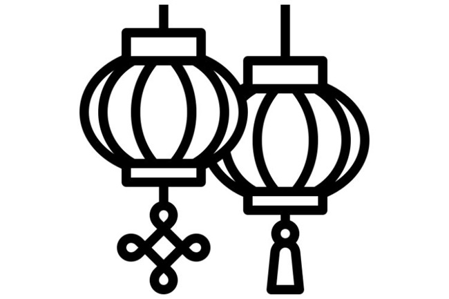 Tranh tô màu lồng đèn đẹp 4