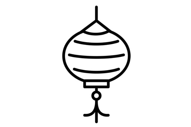 Tranh tô màu lồng đèn đẹp 10