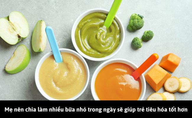 Chia nhỏ bữa ăn, sẽ giúp bé nhà bạn dễ tiêu hóa hơn