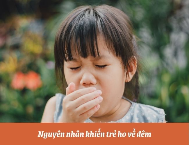 Trẻ ho về đêm vì nhiều nguyên nhân