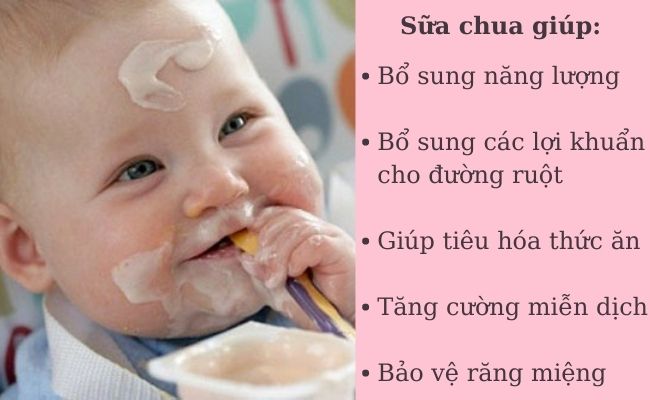 Sữa chua mang lại nhiều lợi ích đáng kể cho bé