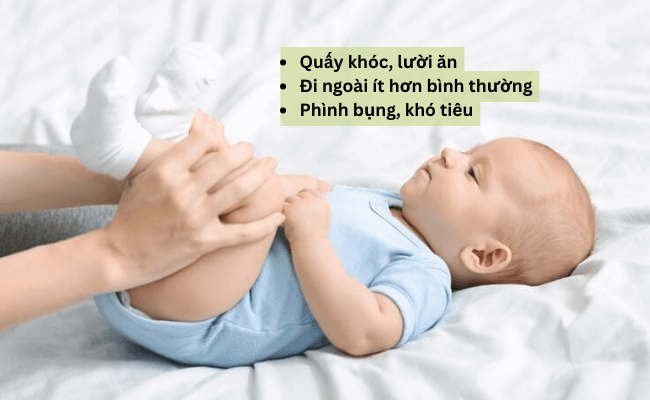 Những nguyên nhân gây ra tình trạng táo bón ở trẻ sơ sinh