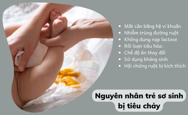 Có nhiều nguyên nhân khiến bé bị tiêu chảy