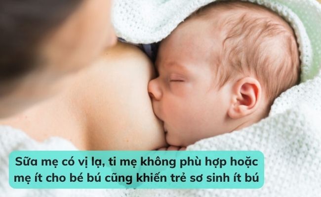 Nguyên nhân trẻ sơ sinh ít bú từ mẹ