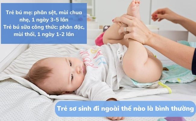 Trẻ sơ sinh đi ngoài như thế nào là khỏe mạnh bình thường