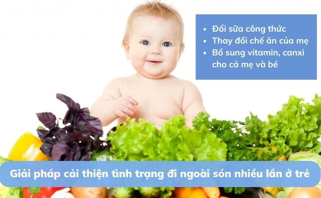 Cải thiện chế độ dinh dưỡng của mẹ và bé để giảm đi ngoài són