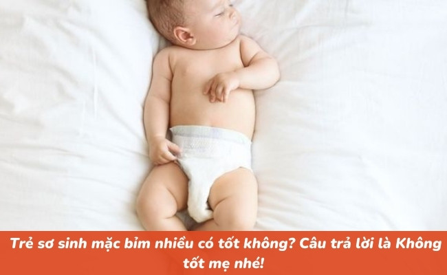 Có nên mặc tả cho trẻ sơ sinh cả ngày không