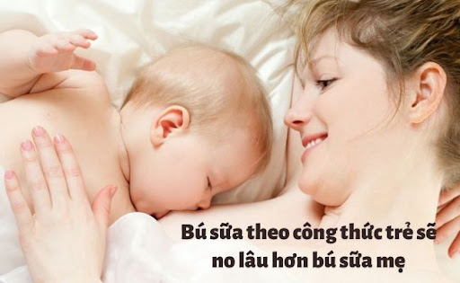 Dạ dày trẻ sơ sinh còn nhỏ nên sẽ có 1 số bé no lâu và ngủ nhiều hơn mà ít bú