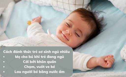 Cách đánh thức trẻ sơ sinh ngủ li bì