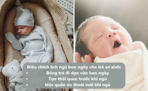 Gợi ý cho mẹ cách điều chỉnh thời gian ngủ ngày cho trẻ sơ sinh