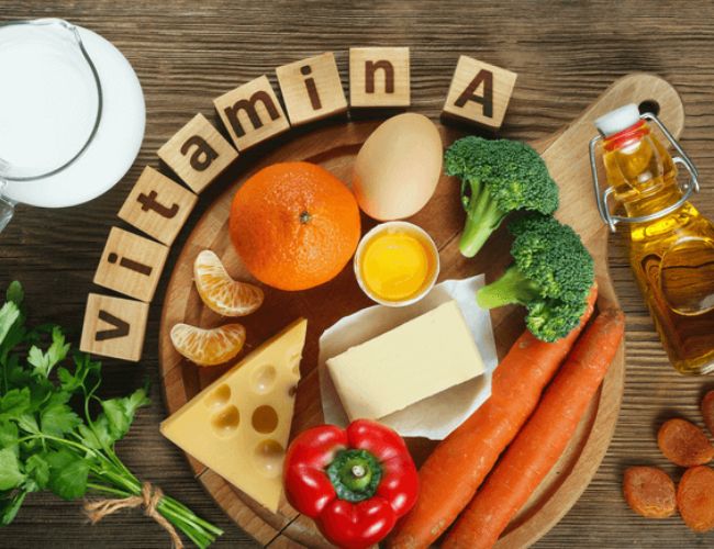 Bổ sung vitamin A vào các loại thực phẩm hằng ngày trong bữa ăn của con trẻ