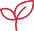 Icon chiếc lá viền đỏ