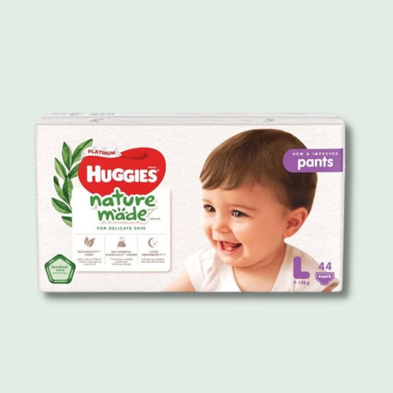 Tã quần cao cấp Huggies Platinum Nature Made size L